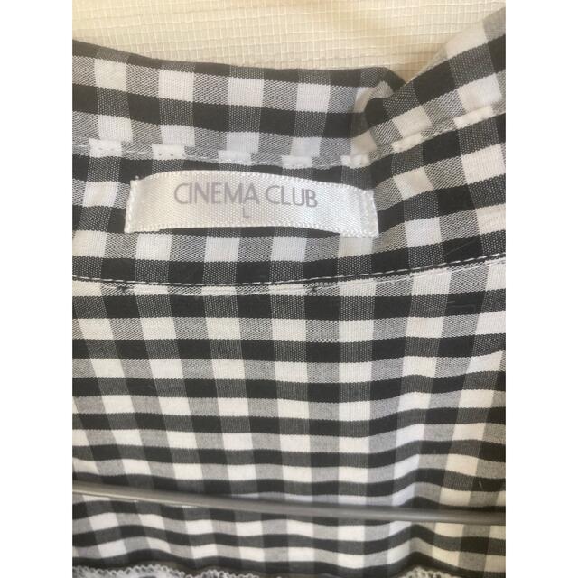 CINEMA CLUB(シネマクラブ)のCINEMA CLUB シネマクラブ　美品　トップス　長袖　ギンガムチェック レディースのトップス(カットソー(長袖/七分))の商品写真