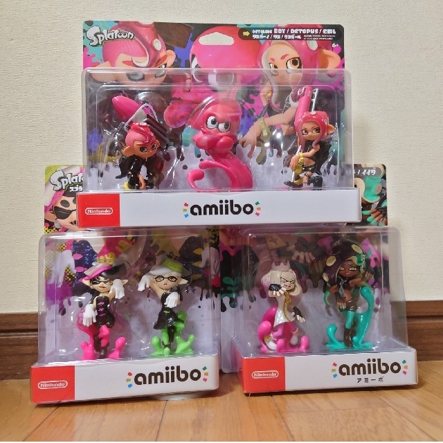 フィギュアスプラトゥーン amiibo 3点セット 5セット分