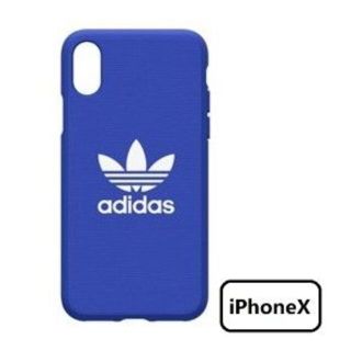 アディダス(adidas)のiPhone X adidas オリジナル adicolor ケース ブルー(iPhoneケース)