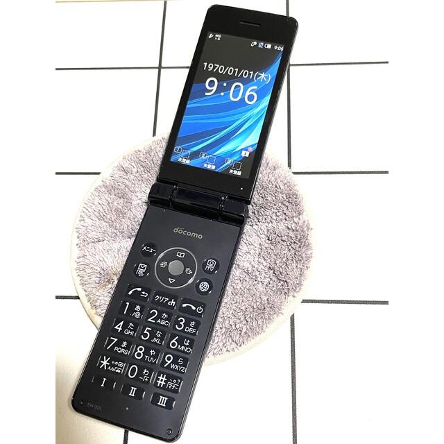SHARP - SIMフリー☆ SHARP AQUOS ケータイ SH-02L ブラック☆の通販