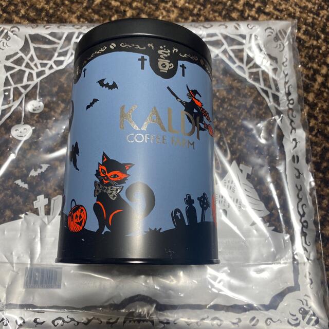 KALDI(カルディ)の2022 KALDI ハロウィン限定キャニスター缶のみ インテリア/住まい/日用品のキッチン/食器(容器)の商品写真