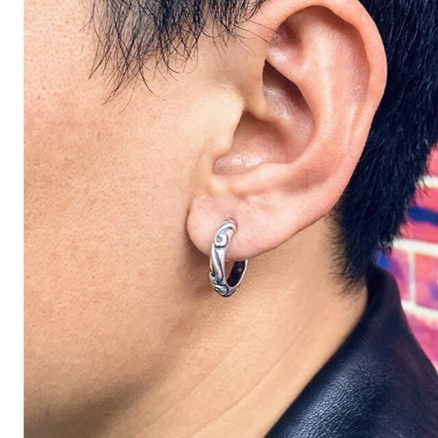 Chrome Hearts プレーン フープ ピアス 両耳