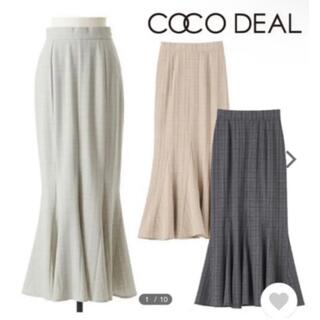 ココディール(COCO DEAL)のcocodeal ココディール　チェックマーメイドスカート　Mサイズ(ロングスカート)