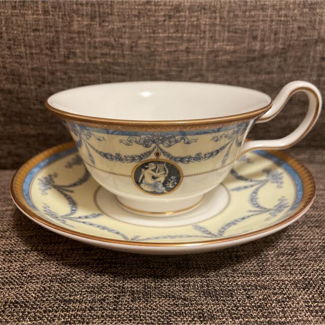 極美品 WEDGWOOD マデリン ピオニー マリア様の ティー トリオ①＊-