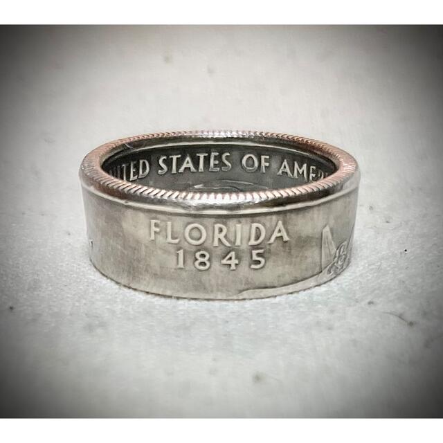 【Florida】quarter dollar coin ring メンズのアクセサリー(リング(指輪))の商品写真