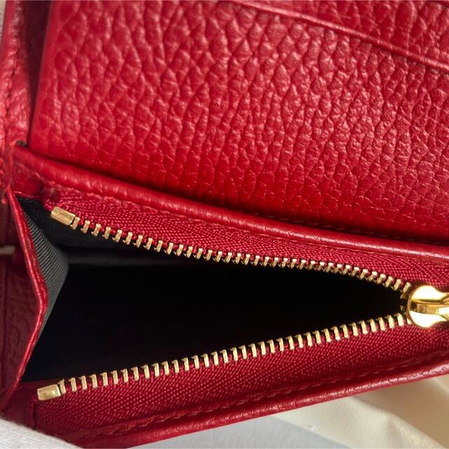 【人気 良品】GUCCI グッチ ウォレット 財布 赤 マーモント コンパクト