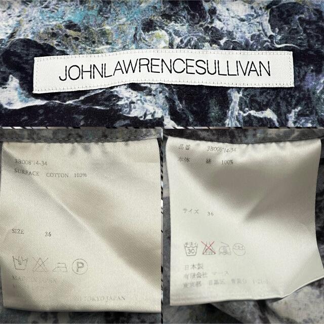 JOHN LAWRENCE SULLIVAN(ジョンローレンスサリバン)のJOHN LAWRENCE SULLIVAN 総柄　長袖　シャツ　36 M メンズのトップス(シャツ)の商品写真
