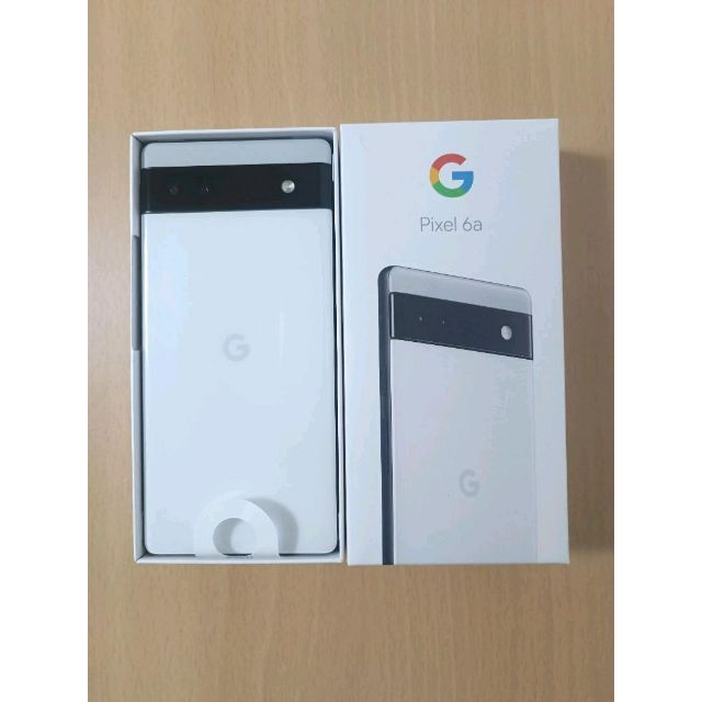 Google Pixel - 【新品】Google Pixel 6a Chalk 白 急速充電器付属の