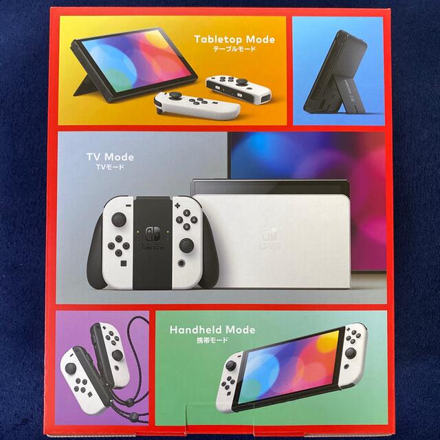 Nintendo Switch(ニンテンドースイッチ)のNintendo Switch  有機EL 本体 新品未開封 ホワイト エンタメ/ホビーのゲームソフト/ゲーム機本体(家庭用ゲーム機本体)の商品写真