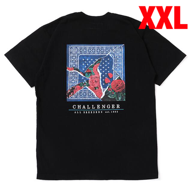 CHALLENGER チャレンジャー ROSE BANDANA TEE 白