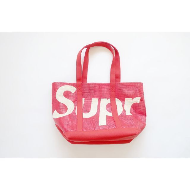 メンズSupreme Raffia Tote Bagシュプリームトートバック赤2個