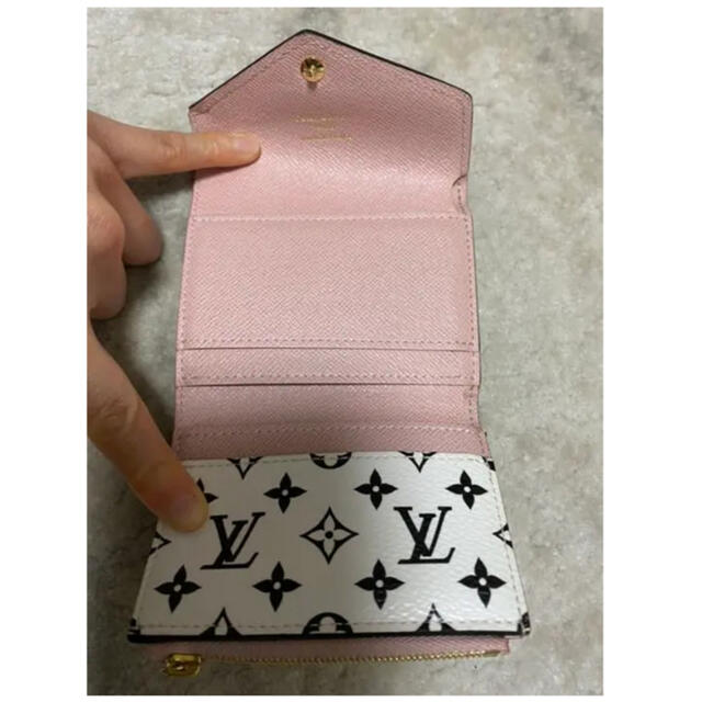 超美品 レア ルイヴィトン モノグラム ピンク 三つ折り財布 財布