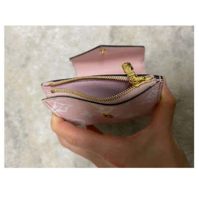 超美品 レア ルイヴィトン モノグラム ピンク 三つ折り財布 財布