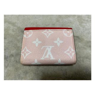 超美品 レア ルイヴィトン モノグラム ピンク 三つ折り財布 財布-