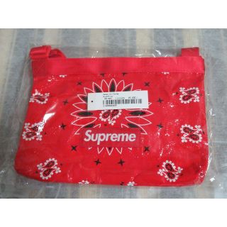 シュプリーム(Supreme)のSUPREME Bandana Tarp Side Bag レッド(ショルダーバッグ)