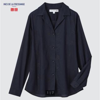 ユニクロ(UNIQLO)のコットンローンオープンカラーシャツ(シャツ/ブラウス(長袖/七分))