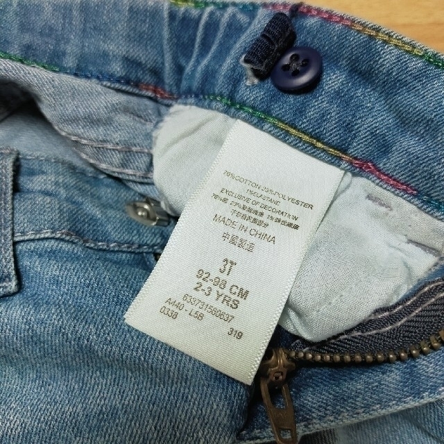 Levi's(リーバイス)の【美品】100cm リーバイス　デニム　ジーンズ キッズ/ベビー/マタニティのキッズ服女の子用(90cm~)(パンツ/スパッツ)の商品写真