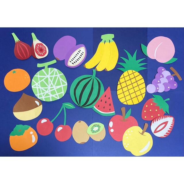 壁面飾り　果物と野菜