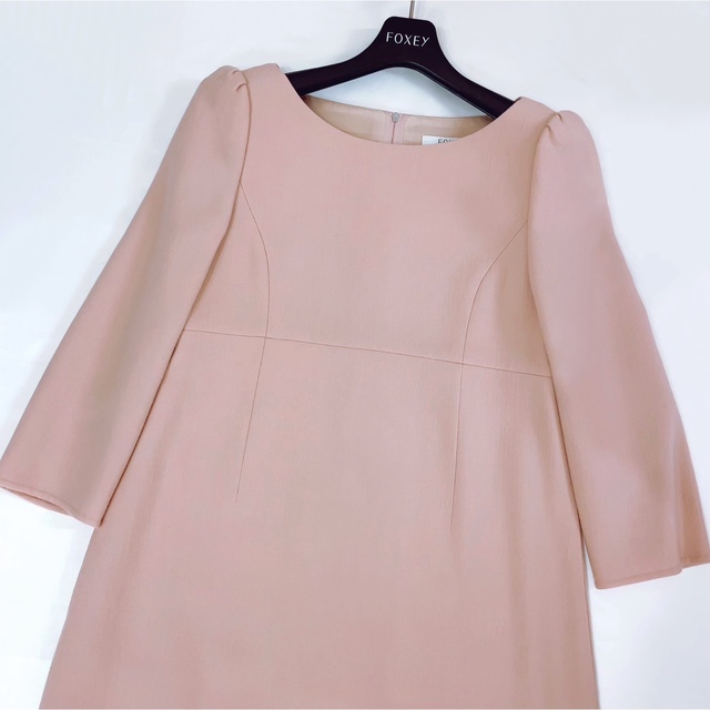 フォクシー FOXEY ワンピース✨現行品”CHARLOTTE”🍑 ピンク38 激安限定販売 サイズ38 ワンピース クールマーメイド FOXEY ひざ丈ワンピース