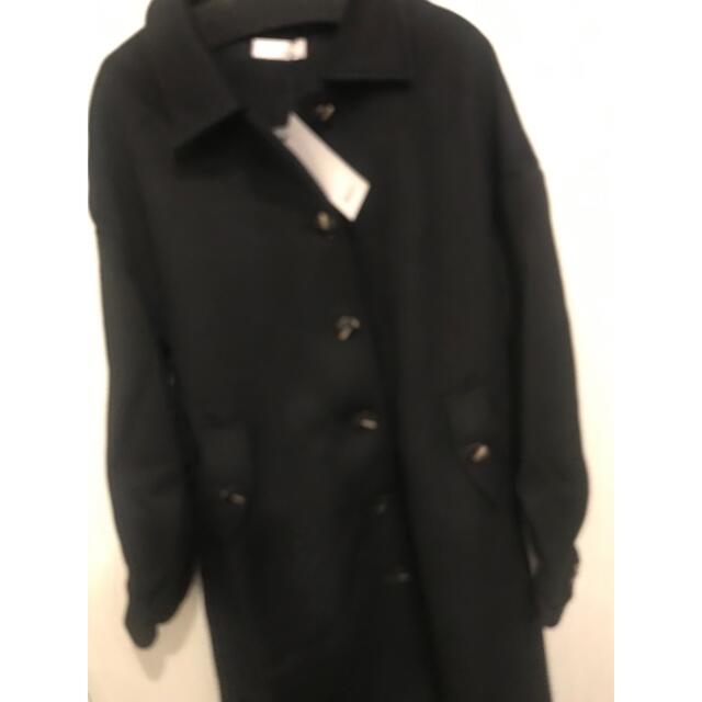 Volume sleeve Wool mix C T ブラック レディースのトップス(ニット/セーター)の商品写真