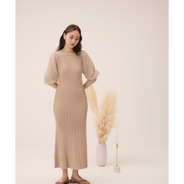 RANDEBOO(ランデブー)のRANDEBOO Puff knit dress レディースのワンピース(ロングワンピース/マキシワンピース)の商品写真