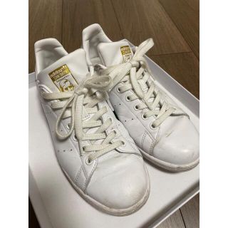 アディダス(adidas)のadidas アディダス スタンスミス　ゴールド　白(スニーカー)