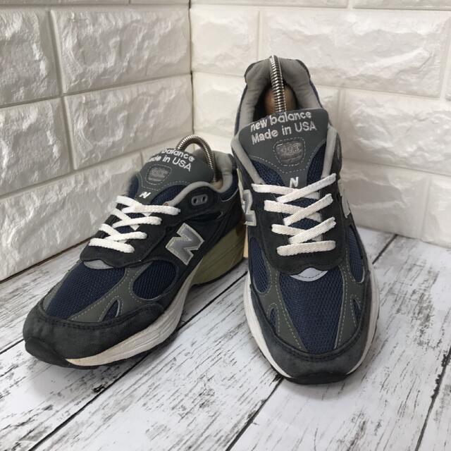 ニューバランススニーカー品番USA製　New Balance WR993NV  23cm ネイビー