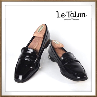 ルタロン(Le Talon)のs69 極上美品 ルタロン エナメル コインローファーフラットシューズ 23.5(ローファー/革靴)