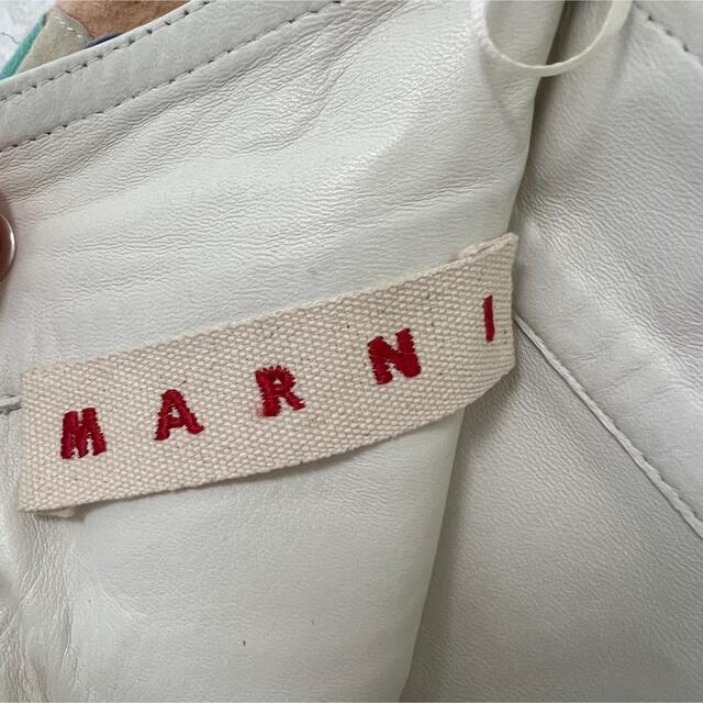 MARNI レザーパッチワークスカート