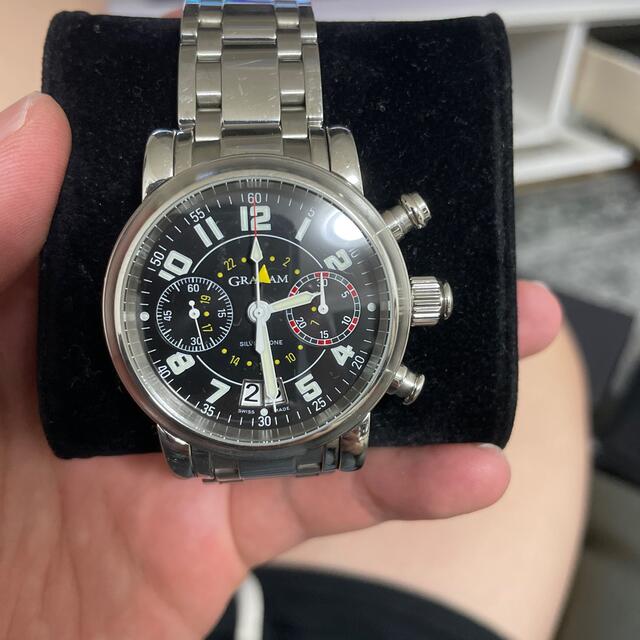 GRAHAM(グラハム)のグラハム　シルバーストーン　クロノ　GMT メンズの時計(腕時計(アナログ))の商品写真