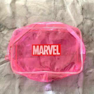 マーベル(MARVEL)のMARVELマーベルポーチ小物入れクリアピンクレディース子供女の子キッズ(ポーチ)