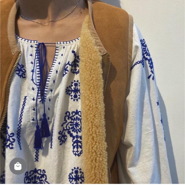 Fabiane Roux - 【新品・タグ付き】nowos * MOUTON VEST ムートン Fabiane Roux - 【新品・タグ付き】nowos * MOUTON VEST ムートン