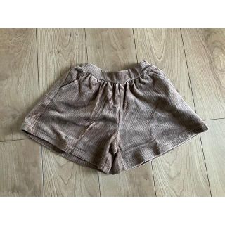 ブランシェス(Branshes)の新品 ブランシェス ニット コールテン ショートパンツ ブラウン 100センチ(パンツ/スパッツ)