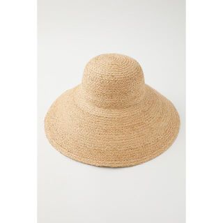 マウジー(moussy)のmoussy WIDE BRIM RAFFIA ハット(麦わら帽子/ストローハット)