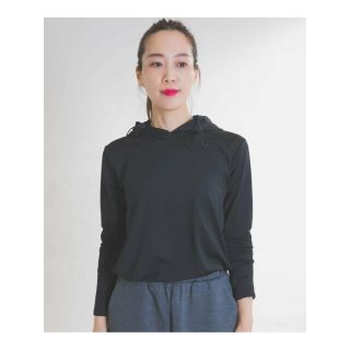 サニーレーベル(Sonny Label)の【ブラック】SLAB Hooded Long T-shirts(カットソー(長袖/七分))