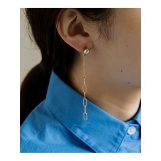 スメリー(SMELLY)の【GLD】メタルボールチェーンロングピアス(ピアス)