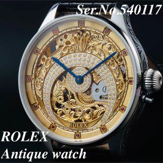 ロレックス(ROLEX)のロレックス ROLEX アンティーク 手巻き ★スケルトン 腕時計 メンズ 希少(腕時計(アナログ))