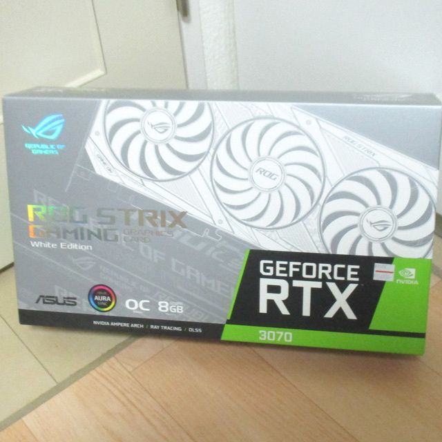 ASUS ROG-STRIX-RTX3070-O8G-WHITE（非LHR）GPU