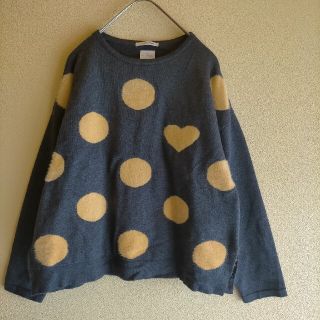 ザラ(ZARA)のZARA ドット ハート ニット プルオーバー(ニット)