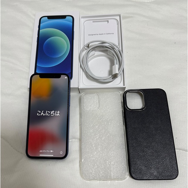 再入荷!】 iPhone 美品 simフリー済 ブルー 128GB iPhone12mini