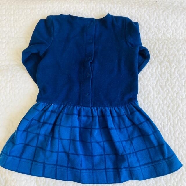 PETIT BATEAU(プチバトー)のプチバトー ワンピース 18m 81cm キッズ/ベビー/マタニティのベビー服(~85cm)(ワンピース)の商品写真