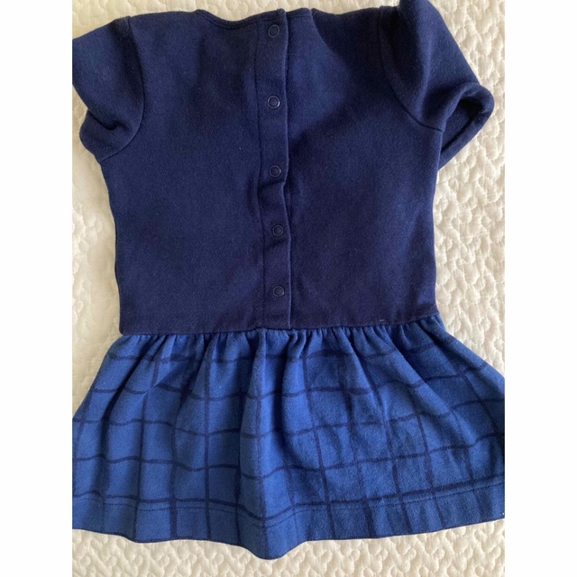 PETIT BATEAU(プチバトー)のプチバトー ワンピース 18m 81cm キッズ/ベビー/マタニティのベビー服(~85cm)(ワンピース)の商品写真