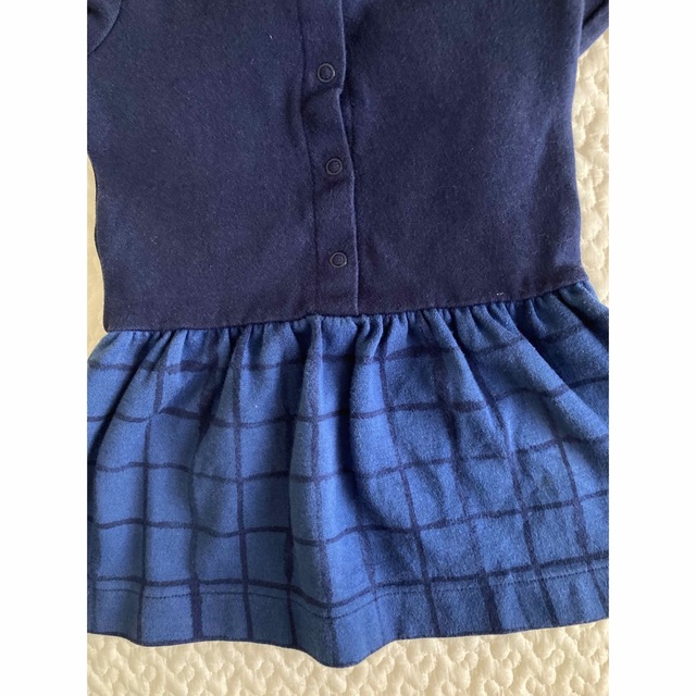 PETIT BATEAU(プチバトー)のプチバトー ワンピース 18m 81cm キッズ/ベビー/マタニティのベビー服(~85cm)(ワンピース)の商品写真