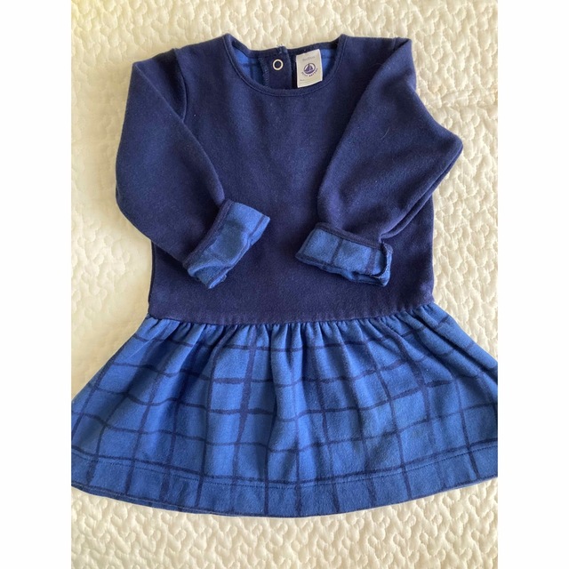 PETIT BATEAU(プチバトー)のプチバトー ワンピース 18m 81cm キッズ/ベビー/マタニティのベビー服(~85cm)(ワンピース)の商品写真