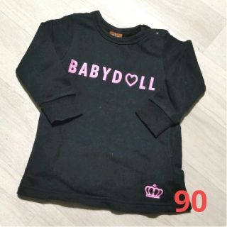 ベビードール(BABYDOLL)の☆　BABY DOLL(ベビードール)　長袖トレーナー　プリント　90サイズ(Tシャツ/カットソー)