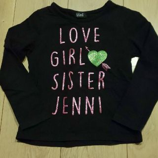 ジェニィ(JENNI)の黒長袖Tシャツ(Tシャツ/カットソー)