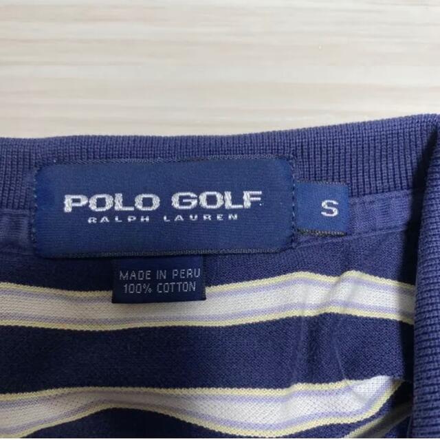 POLO RALPH LAUREN(ポロラルフローレン)の【値下げ】ポロゴルフ ポロシャツ Sサイズ ボーダー スポーツ/アウトドアのゴルフ(ウエア)の商品写真