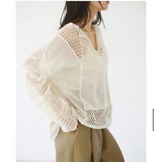 トゥデイフル(TODAYFUL)の【todayful】Patchwork Mesh Tops(カットソー(長袖/七分))