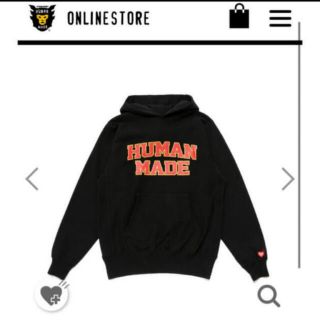 ヒューマンメイド(HUMAN MADE)のHUMANMADE PIZZA HOODIE - BLACK / S (パーカー)