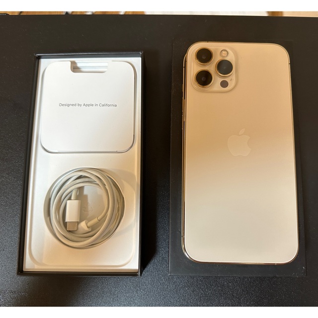 【美品】iPhone 12 Pro max 128GB Gold SIMフリー